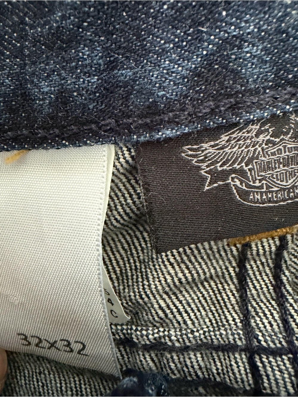 Harley-Davidson Men's Dark DenimIndigo Straight Leg Biker Style Jeans, 32x32 - Picture 5 of 7